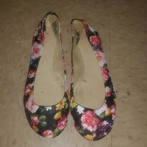 Youth Floral Flat Shoes